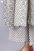 Cotton Kurta And Pant Set In Floral Block Print