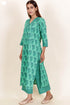 Cambric Cotton Kurta And Pant Set In Floral Block Print