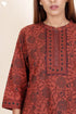 Cambric Cotton Kurta And Pant Set In Floral Block Print