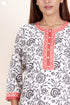 Bizzy Lizzy Kurta And Pant Set With Chiffon Dupatta In Block Print