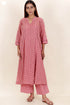Cotton Kurta And Pant Set In Floral Block Print