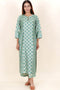 Tussar Cotton Kurta Pant And Dupatta Set In Floral Block Print