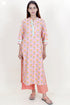 Bizzy Lizzy Kurta And Pant Set With Kota Dupatta In Block Print