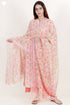 Bizzy Lizzy Kurta And Pant Set With Kota Dupatta In Block Print