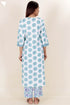 Cotton Kurta And Pant Set With Kota Dupatta In Block Print