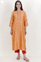 Chanderi Silk Kurta, Pant And Dupatta Set With Block Print