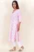 Cotton Kurta And Pant Set In Block Print