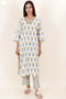 Cotton Kurta And Pant Set In Block Print