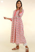 Bizzy Lizzy Kurta With Chiffon Dupatta Set in Floral Block Print