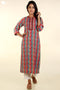 Bizzy Lizzy Kurta and Chiffon Dupatta In Graphic Block Print