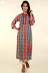 Bizzy Lizzy Kurta and Chiffon Dupatta In Graphic Block Print