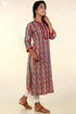 Bizzy Lizzy Kurta and Chiffon Dupatta In Graphic Block Print