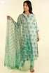 Bizzy Lizzy Kurta and Chiffon Dupatta In Floral Block Print
