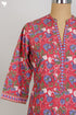 Bizzy Lizzy Kurta/Dupatta Set in Cobalt Blue Floral Block Print