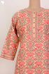 Terry Voile Kurta And Kota Dupatta Set In Floral Block Print