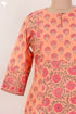 Terry Voile Kurta And Kota Dupatta Set In Floral Block Print