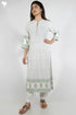 Bizzy Lizzy Kurta With Kota Doria Dupatta Set in Graphic Block Print