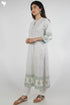Bizzy Lizzy Kurta With Kota Doria Dupatta Set in Graphic Block Print