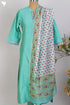 Chanderi Silk Kurta With Dupatta In Floral Block Print