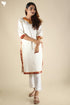 Benares Cotton Kurta with Maheshwari Silk Dupatta Set