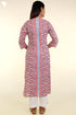 Cambric Cotton Kurta and Kota Doria Dupatta In Floral Block Print