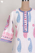 Cambric Cotton Kurta and Kota Doria Dupatta In Paisley Block Print