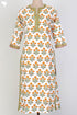 Cambric Cotton Kurta and Kota Doria Dupatta In Floral Block Print