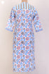 Cambric Cotton Kurta and Kota Doria Dupatta In Graphic Block Print