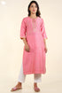 Chanderi Silk Kurta With Dupatta WithGota Patti Embroidery