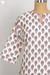 Chanderi Silk Kurta With Dupatta In Floral Block Print