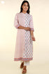 Bizzy Lizzy Kurta And Chiffon Dupatta Set In Floral Block Print