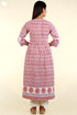 Cambric Cotton Kurta And Kota Dupatta Set In Graphic Block Print