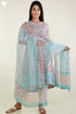 Cambric Cotton Kurta And Kota Dupatta Set In Graphic Block Print