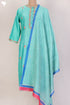 Chanderi Silk Shibori Kurta And Dupatta With Gota Patti Embroidery