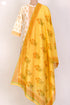 Chanderi Silk Kurta And Dupatta With Floral Block Print