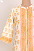 Chanderi Silk Kurta And Dupatta With Floral Block Print