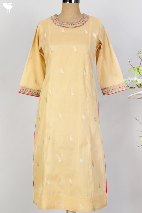 Banarasi Brocade Kurta With Maheshwari Silk Dupatta
