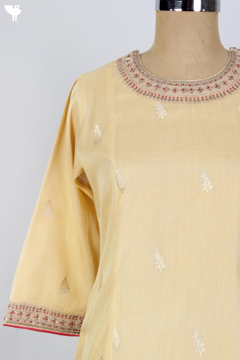 Banarasi Brocade Kurta With Maheshwari Silk Dupatta