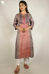 Tussar Silk Kurta And Dupatta Set In Floral Block Print