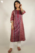Tussar Silk Kurta And Dupatta Set In Floral Block Print