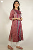 Tussar Silk Kurta And Dupatta Set In Floral Block Print