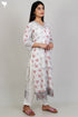 Bizzy Lizzy Kurta With Kota Doria Dupatta Set in Floral Block Print
