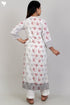 Bizzy Lizzy Kurta With Kota Doria Dupatta Set in Floral Block Print