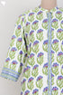 Bizzy Lizzy Kurta With Kota Doria Dupatta Set in Floral Block Print