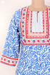 Bizzy Lizzy Kurta With Kota Doria Dupatta Set in Floral Block Print