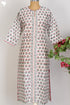 Chanderi Silk Kurta And Dupatta Set In Floral Block Print