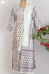 Chanderi Silk Kurta And Dupatta Set In Floral Block Print