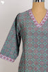 Chanderi Silk Kurta And Dupatta Set In Graphic Block Print