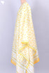 Chanderi Silk Kurta With Dupatta In Golden Yellow Floral Block Print