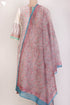 Chanderi Silk Kurta and Dupatta In Floral Block Print with Embroidery